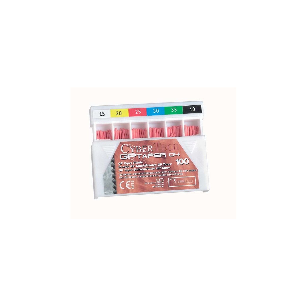 Pointes Gutta Taper 6% 15-40 assortiment (100)