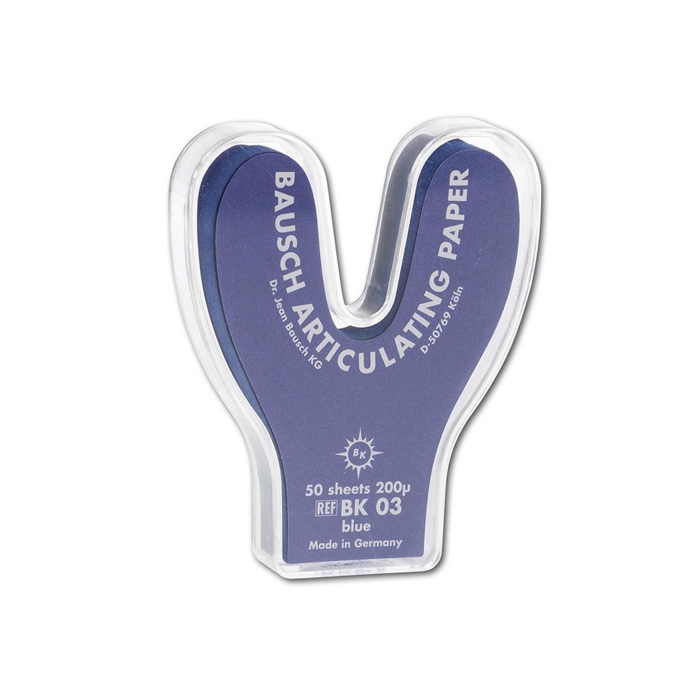 BK03 PAPIER A ARTICULER BLEU 50 FEUILLES    BAUSCH