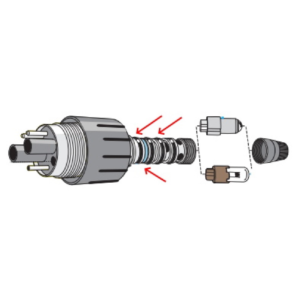 JEU JOINTS TORIQUE + ADAPTATEUR   41-75-803 SIRONA