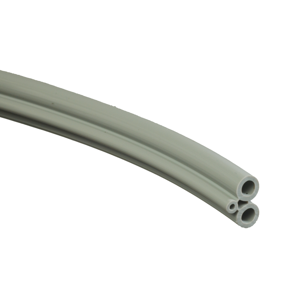 TUYAU PEDALE GRIS 3 TROUS LE METRE REF 343 DCE
