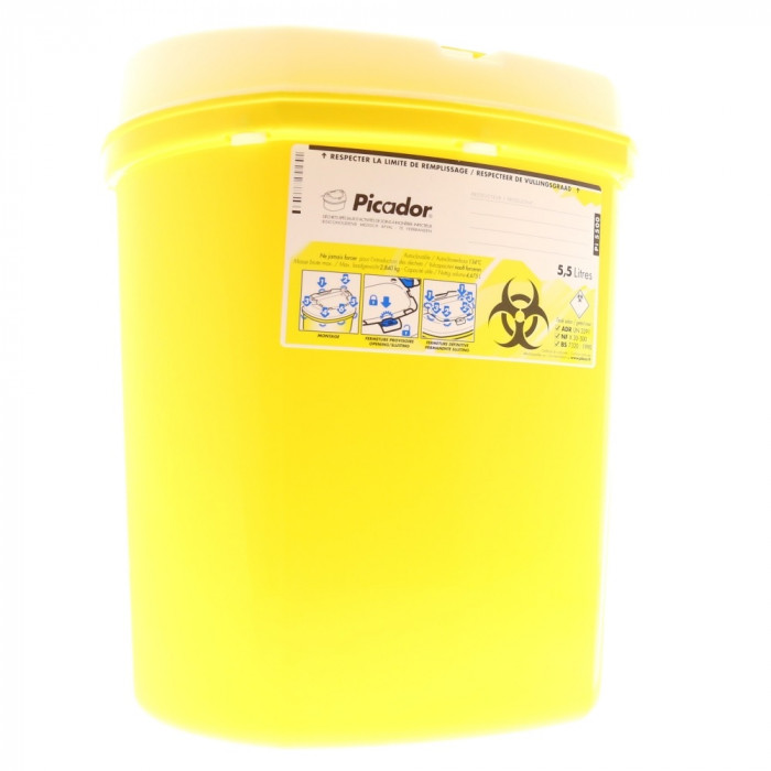 Collecteur D'aiguilles Jaune Collecteur D'aiguilles Jaune
