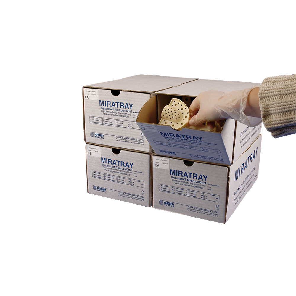 Porte‑empreintes Miratray® – assortiment de 50, plastique, usage unique