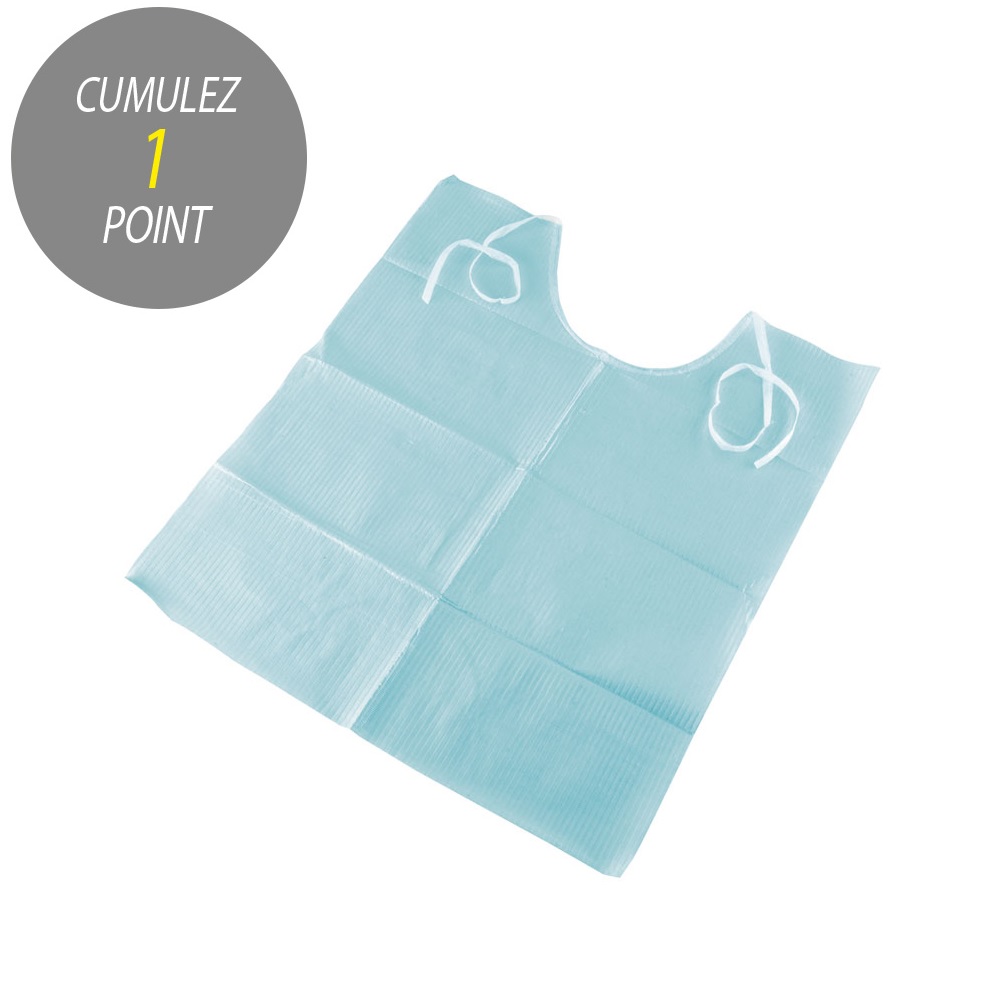 Bavoirs Dentaires Tie-On Bleus  
