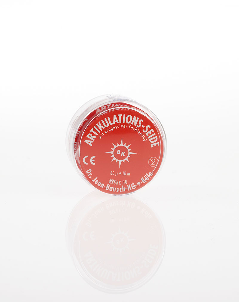 BK08 SOIE ARTICULER ROUGE ROULEAU 16MM/10M  BAUSCH