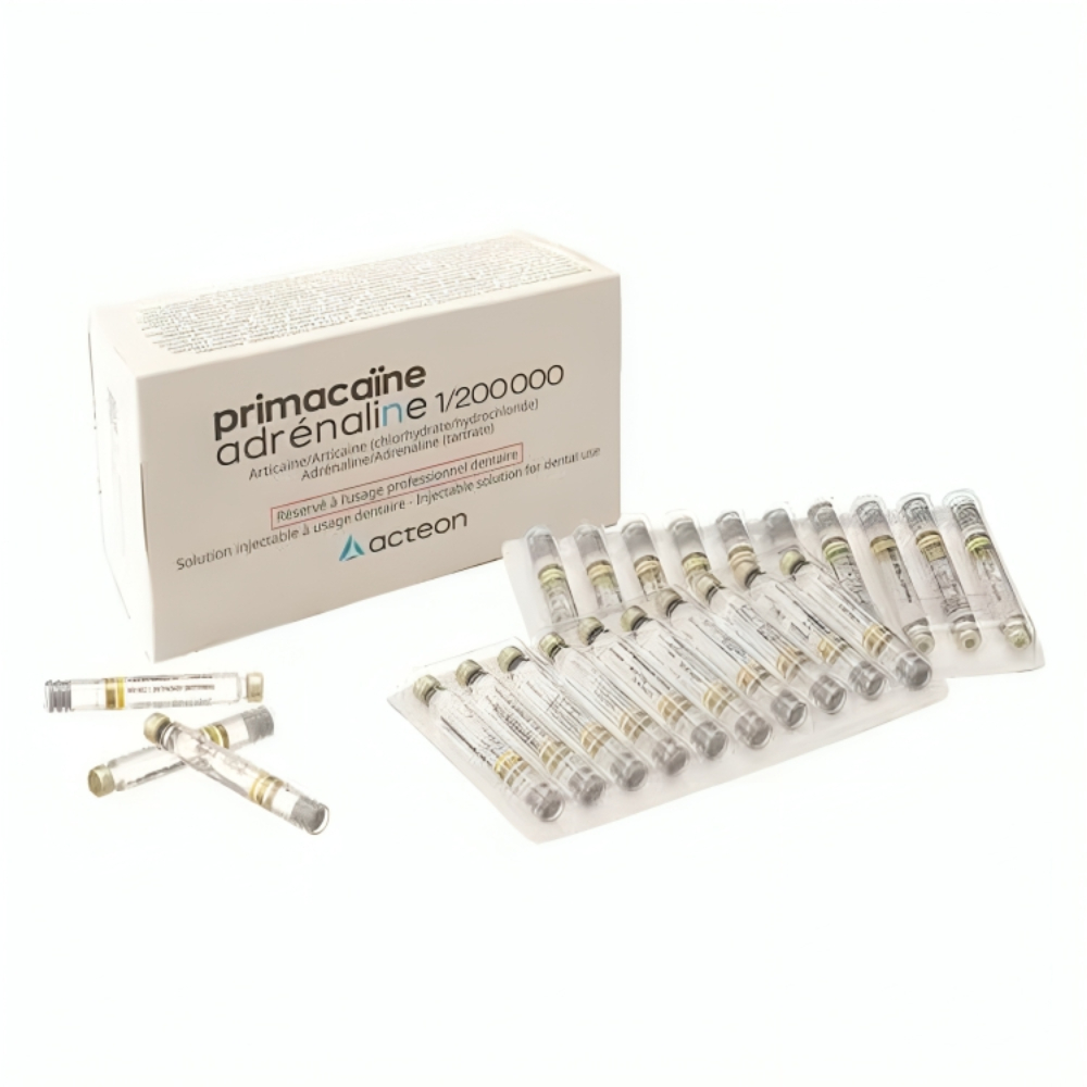 Anesthésiques Primacaine Adrénaline 1/200 000  (50)