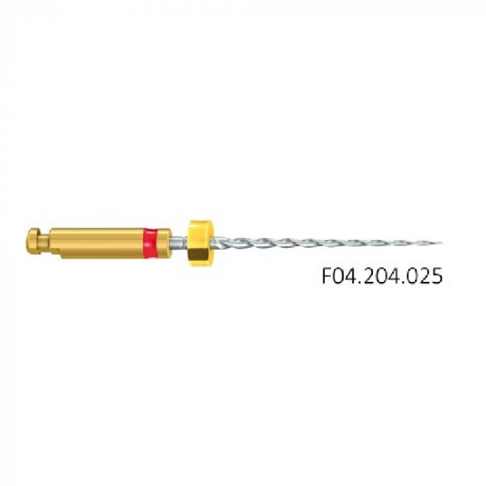 Limes endodontiques F04 n°25 longueur 25 Limes endodontiques F04 n°25 longueur 25