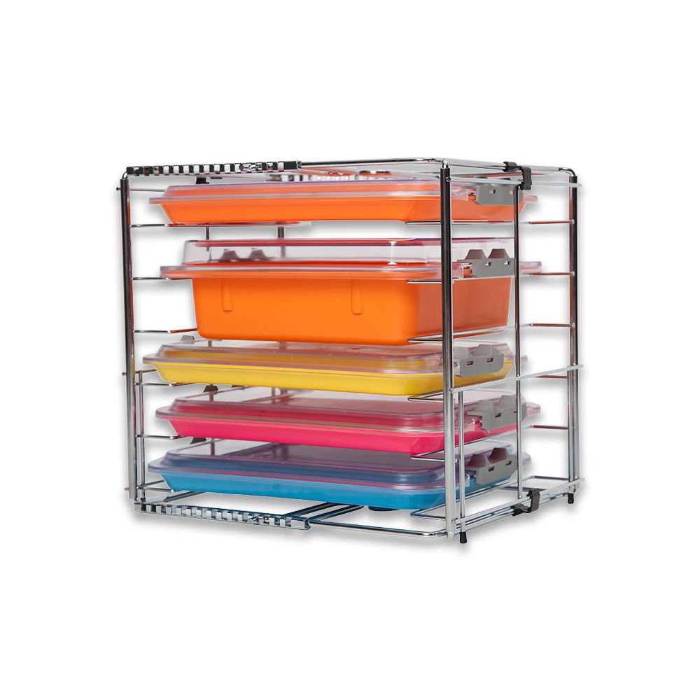 Multi‑Mod Rack  – Portoir réglable pour plateaux/tubs/cassettes (6 emplacements)