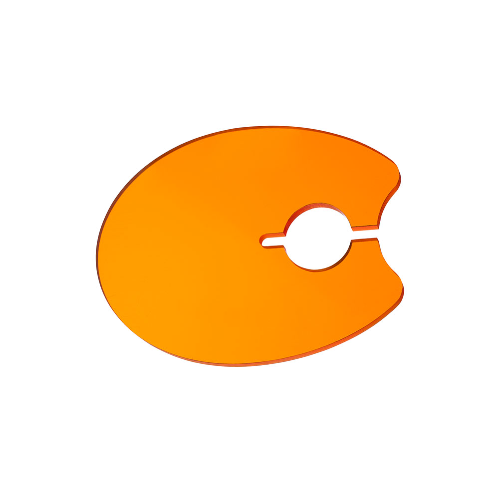 Protection orange ovale pour lampe Mini LED Black 