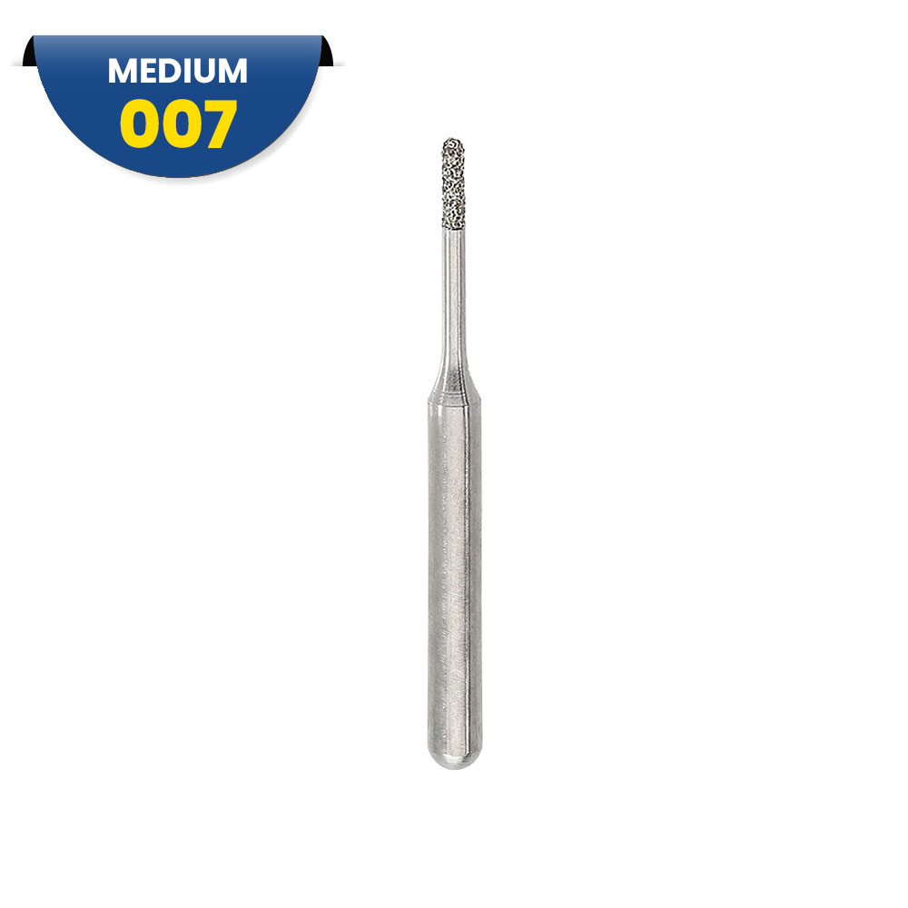 838M - Fraise diamantée FG cylindrique bout rond 314 007 (bte de 5)