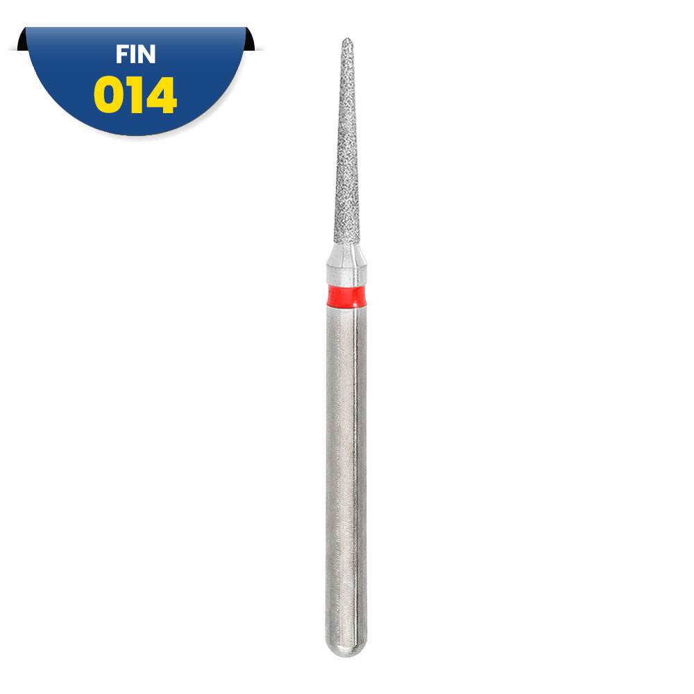 8858 - Fraise diamantée FG conique pointue - 314 014 Grain F (bte de 5)