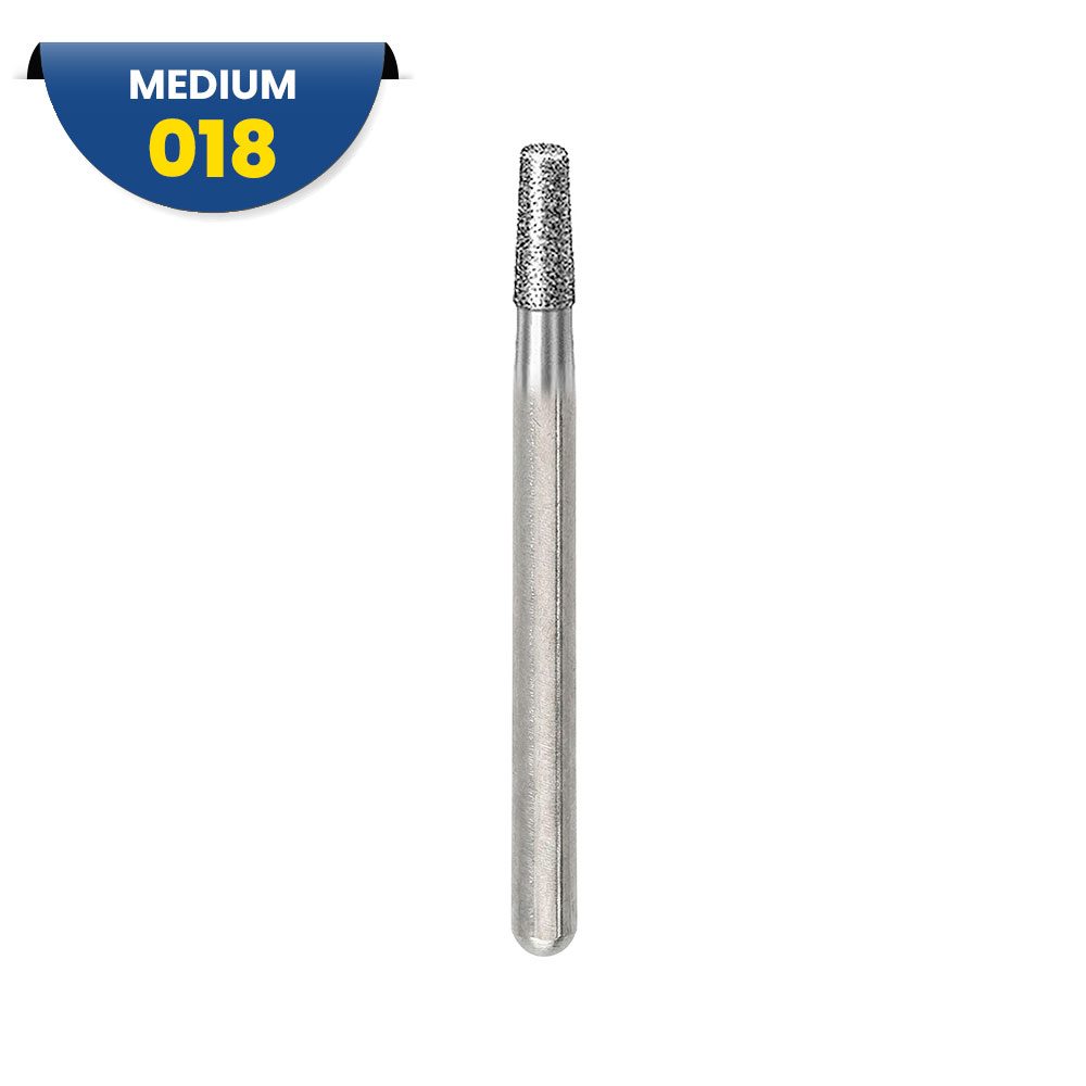 8845KR - Fraise diamantée FG conique arrondie 314 018 Grain F (bte de 5)