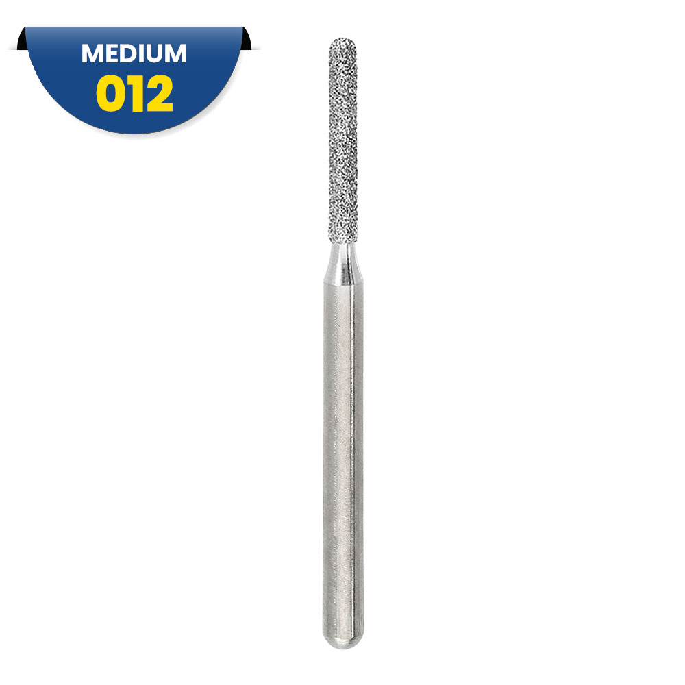 881 - Fraise diamantée FG cylindrique bout rond - 314 012 (bte de 5)