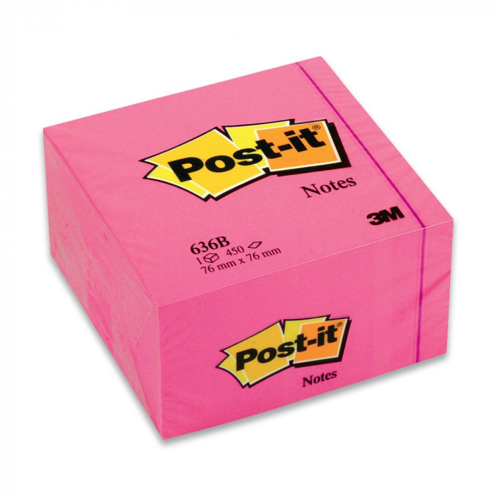 3M BLOC CUBE POST-IT NEON ROSE MULTICOLOR 3M BLOC CUBE POST-IT NEON ROSE MULTICOLOR