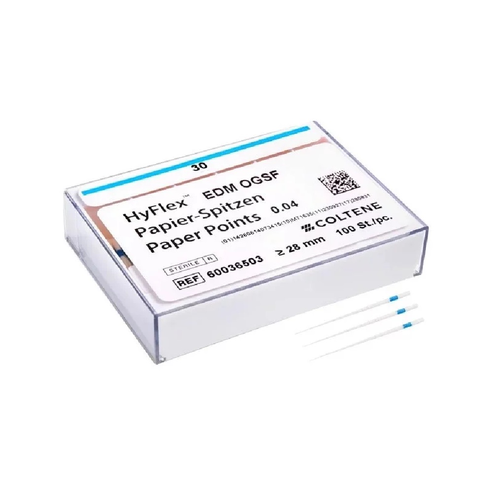 Pointes papier HyFlex EDM OGDF 30/.04 - bleues  (100)*