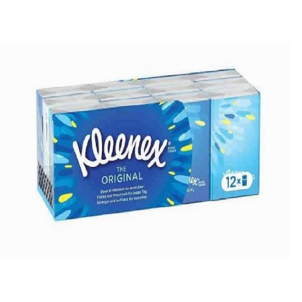 MOUCHOIRS KLEENEX ORIGINAL DOUX SACHETS DE 12
