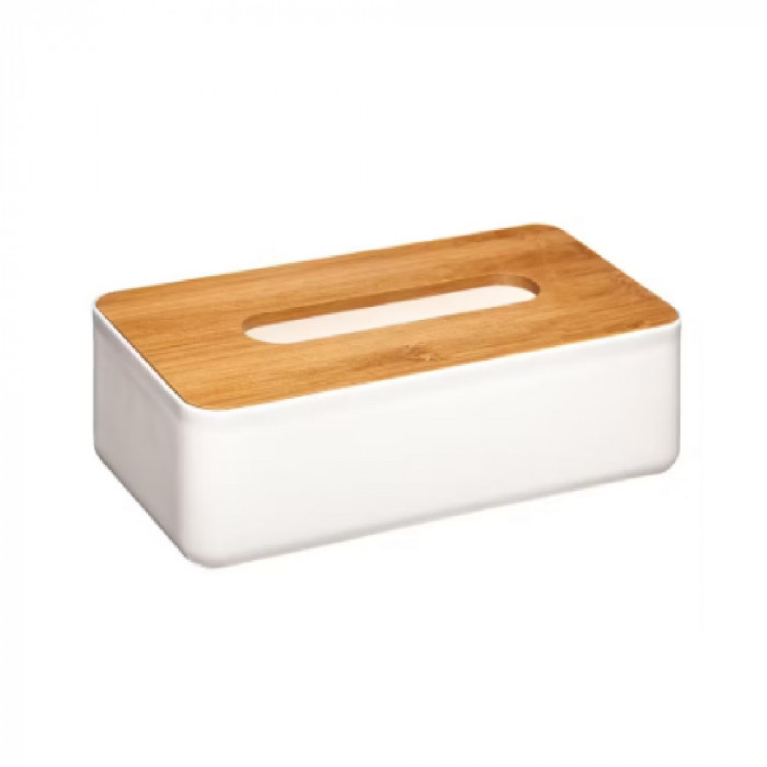 Boite mouchoir blanc bois Boite mouchoir blanc bois