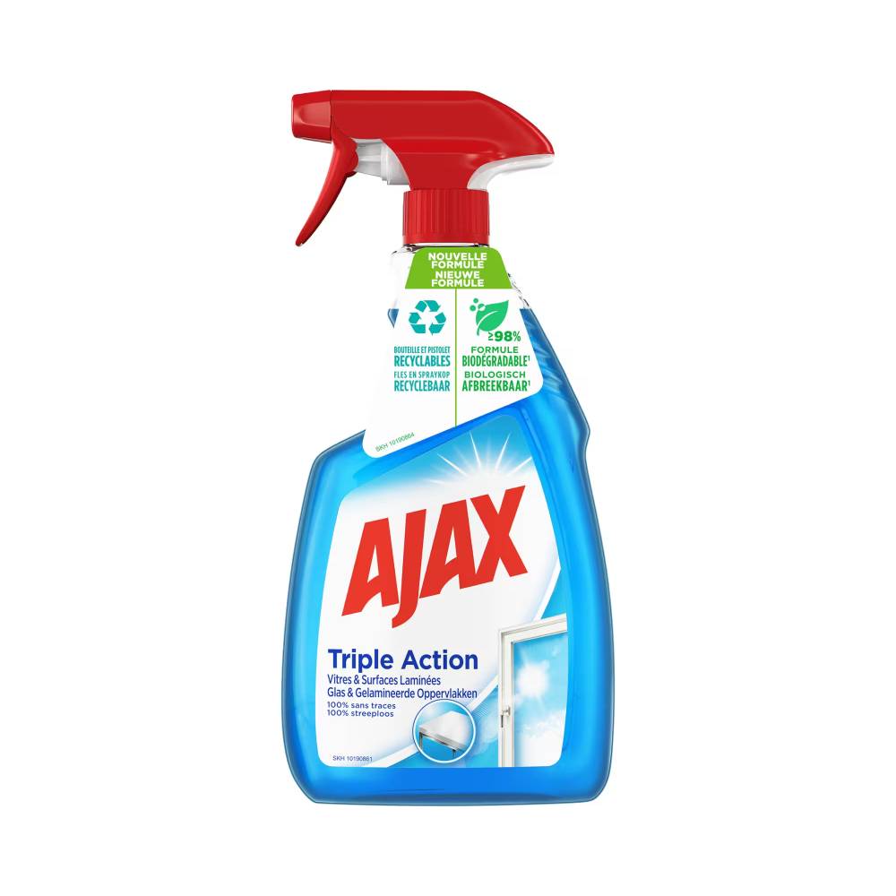 Ajax Triple Action nettoyant vitres et surfaces - spray 750 ml