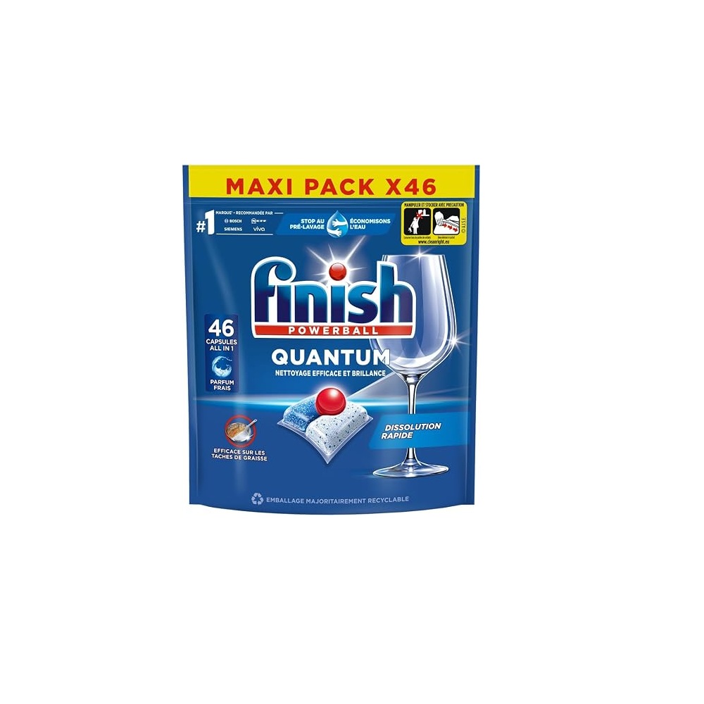 Tablette lave vaisselle Finish Quantum 46 capsules