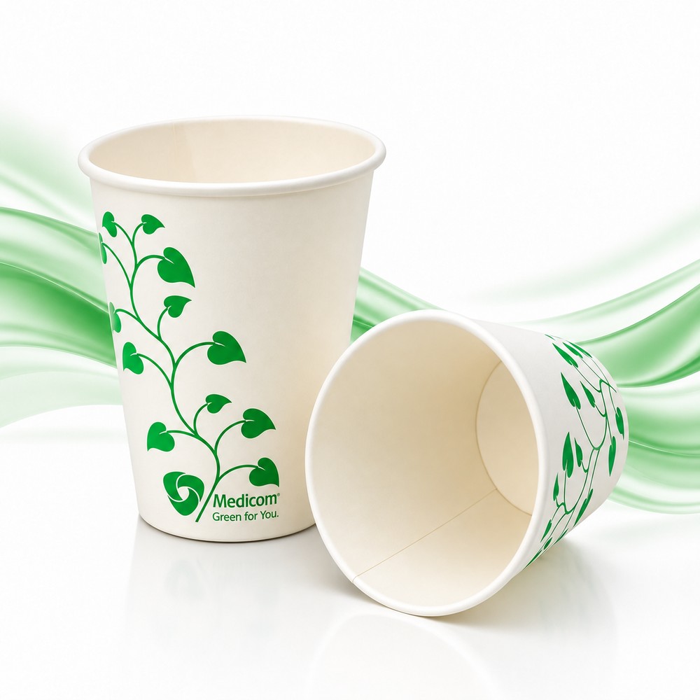 Gobelet Green For U en papier avec revêtement PLA - lot de 1000