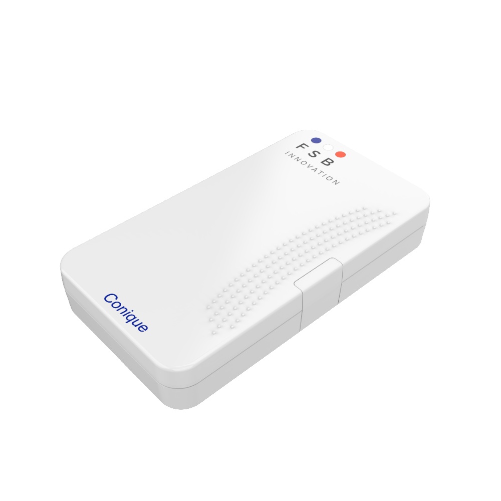 Coffret blanc Pyxel numerique silver conique - l'unité