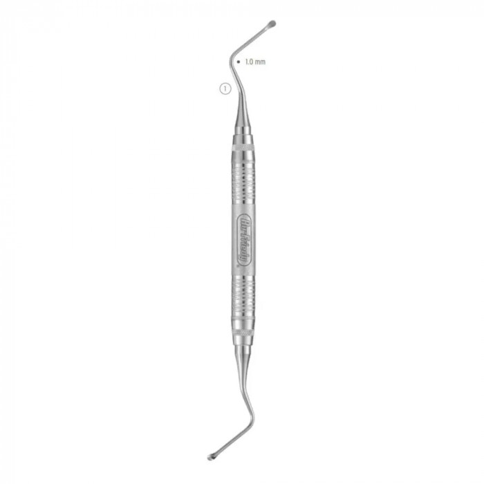 Curette microchirurgicale Al-Fouzan n°1 (1 mm) MCAF-1 Curette microchirurgicale Al-Fouzan n°1 (1 mm) MCAF-1