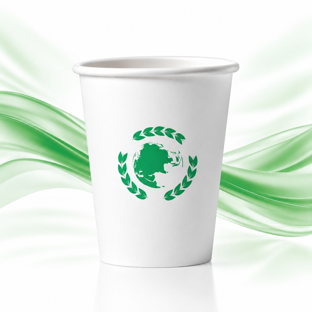 Gobelet papier blanc biodégradable 180 mL - lot de 1000