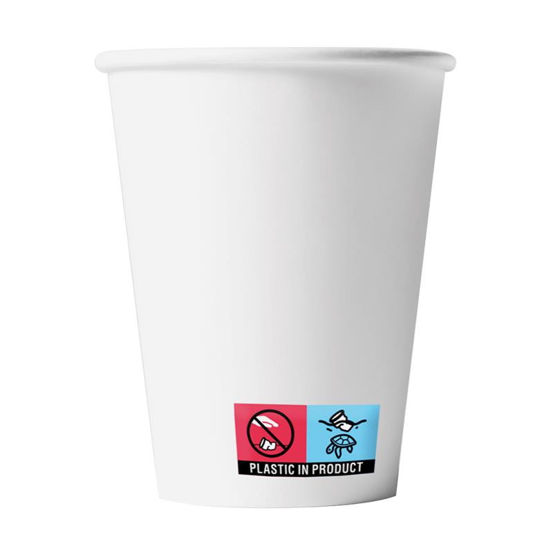 Gobelets papier PE blanc recyclables 180ml (1000)