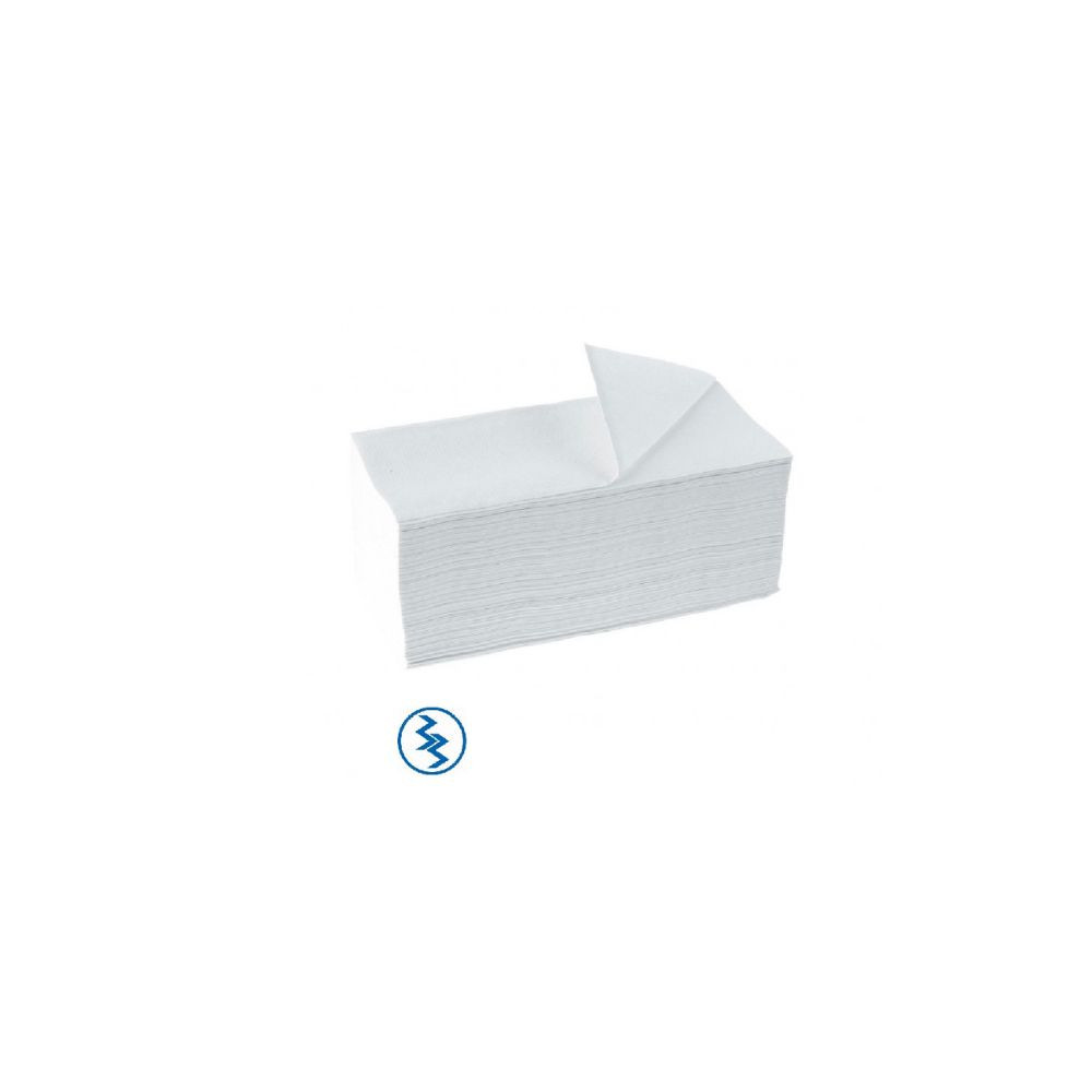 Essuie-mains enchevêtrés blancs - 2 plis - 32 x 20 cm (20x150)