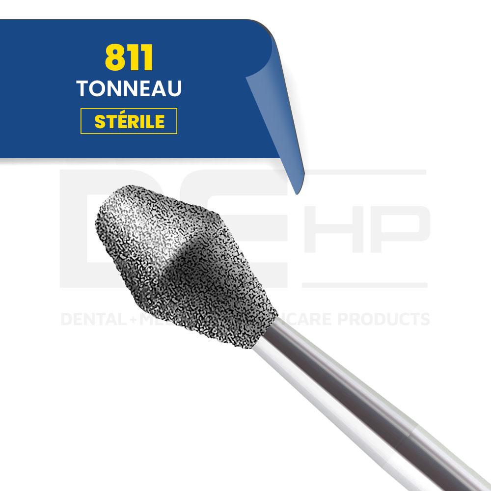 811 - Fraise diamantée tonneau (bte de 25)
