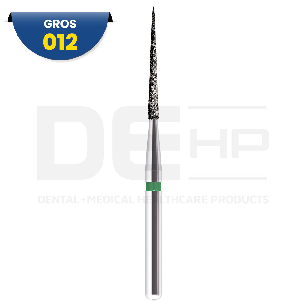 859L - Fraise diamantée FG conique bout pointu - 314 012 Grain G (bte de 25)
