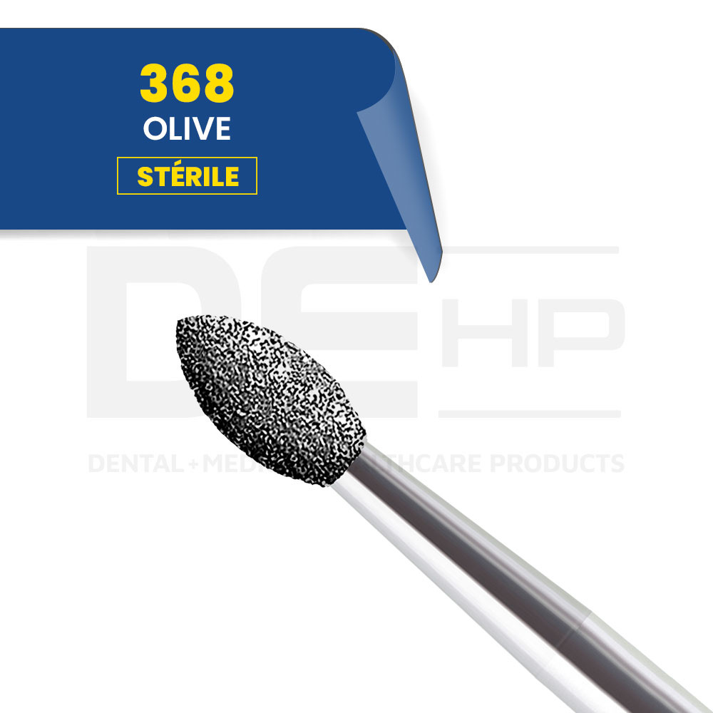 368 - Fraise diamantée olive (bte de 25)