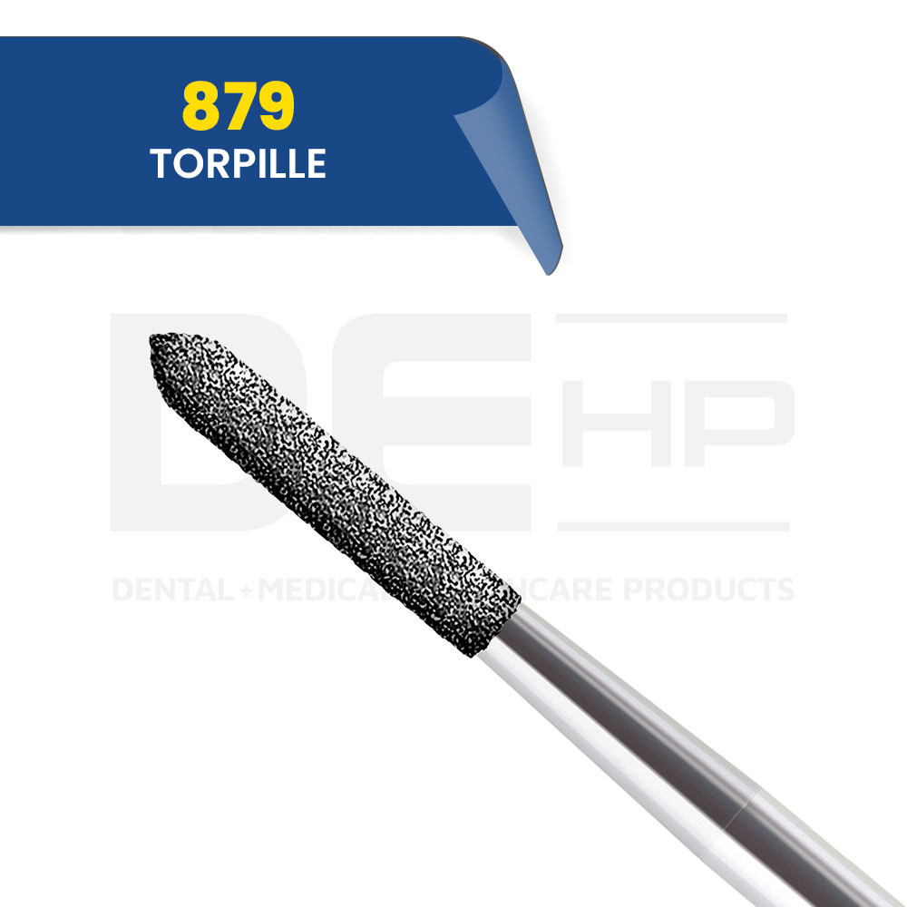 879 - Fraise diamantée torpille (bte de 5)