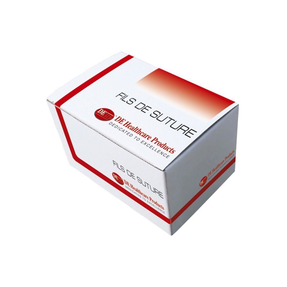 Fils de suture Soie Noire C-6 3/0 45cm x12 
