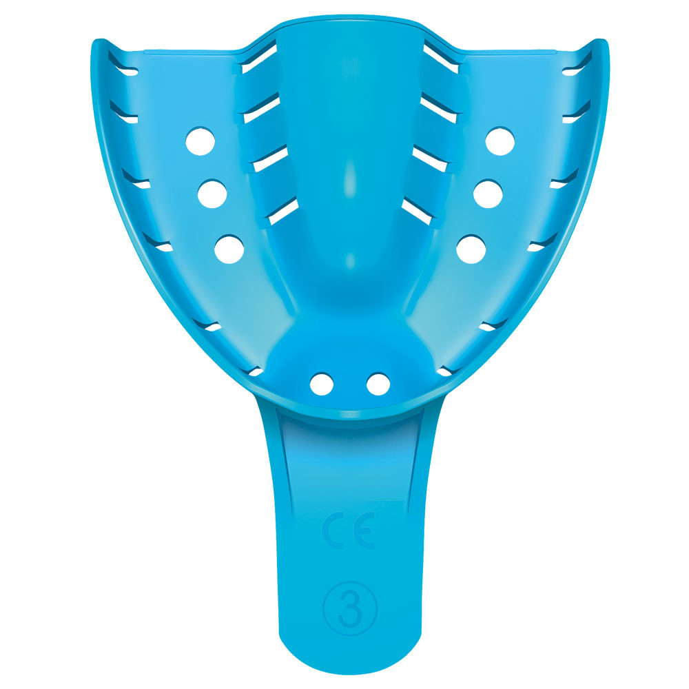 Porte-empreintes plastique perforés - 3 moyen (12)