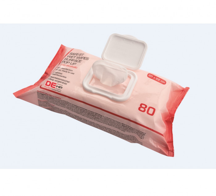Lingettes épaisses sans alcool Safe-St Plus Pop-Up (80) Lingettes épaisses sans alcool Safe-St Plus Pop-Up (80)