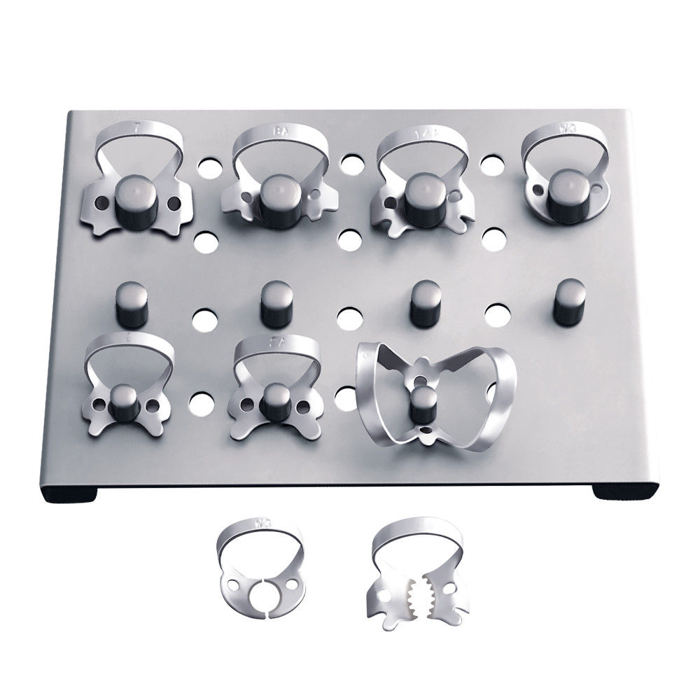 Kit de 11 crampons + plateau autoclavable  