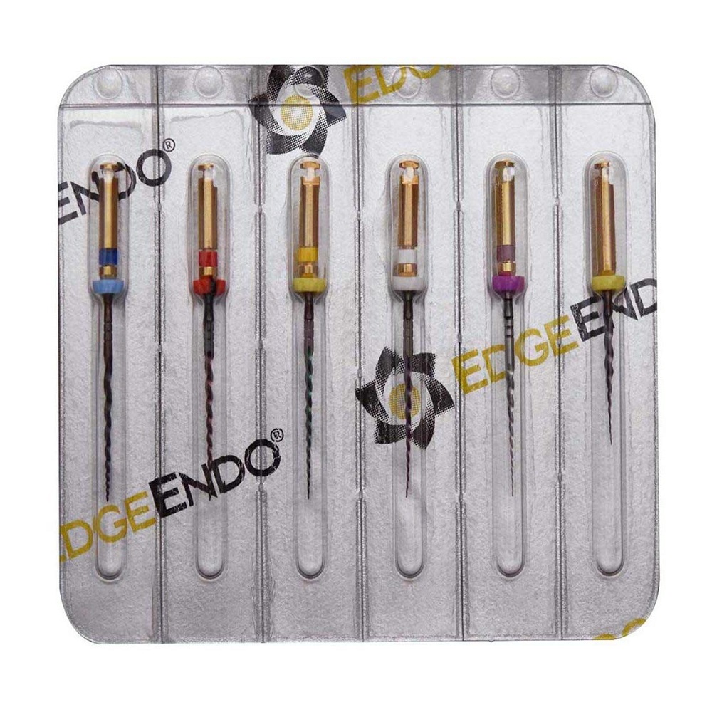 Limes EdgeTaper Platinum stériles assortiment - 25mm - boîte de 6