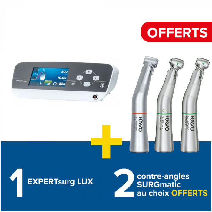 1 EXPERTsurg + 2 contre-angles SURGmatic (au choix) GRATUITS 1 EXPERTsurg + 2 contre-angles SURGmatic (au choix) GRATUITS