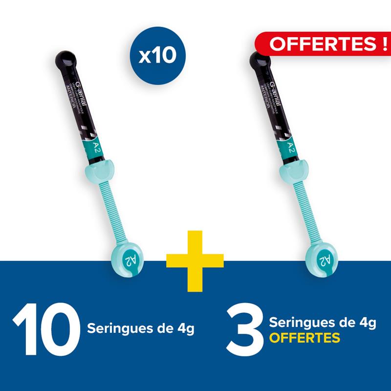 10 seringues de 4g G-aenial + 3 offertes