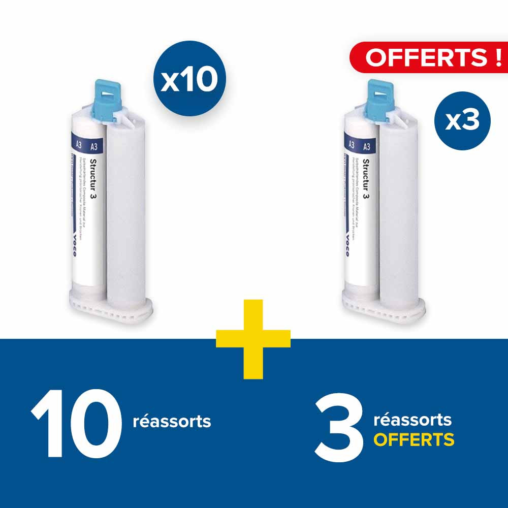 10 réassorts Structur 3 + 3 réassorts offerts