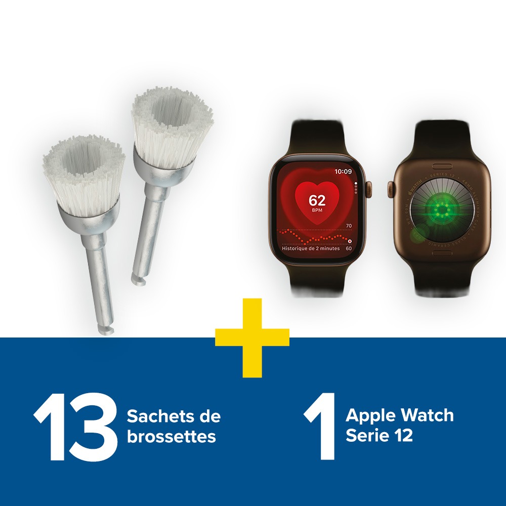 13 sachets de 50 brossettes + 1 Apple Watch Serie 12