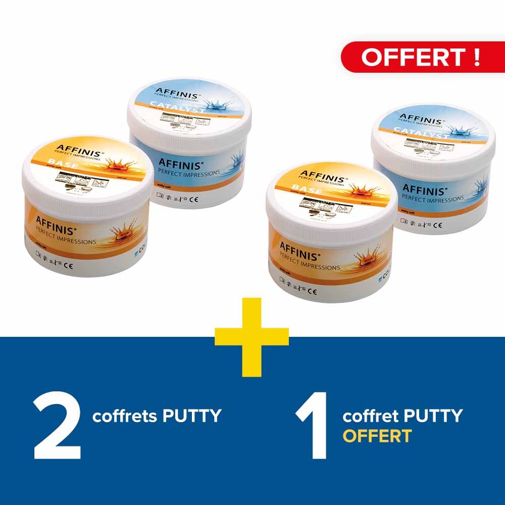2 coffrets Affinis Putty Coltene + 1 coffret offert