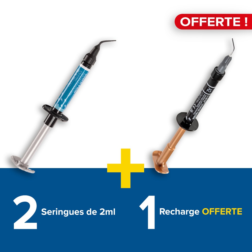 2 seringues de 2ml EverX Flow GC + 1 g-aenial universal injectable Offert