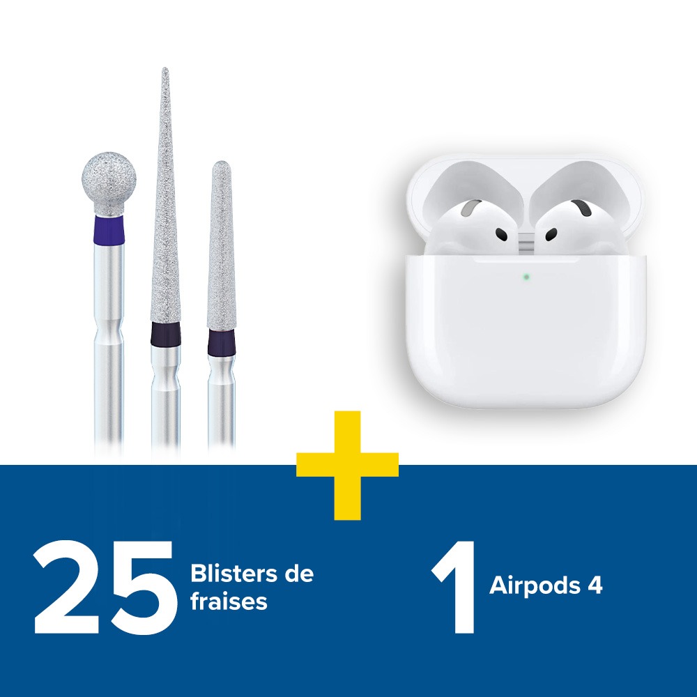 25 blisters de 5 fraises + 1 AirPods 4