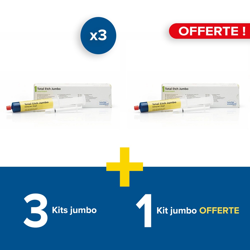 3 kits Jumbo Total Etch 37% + 1 offert