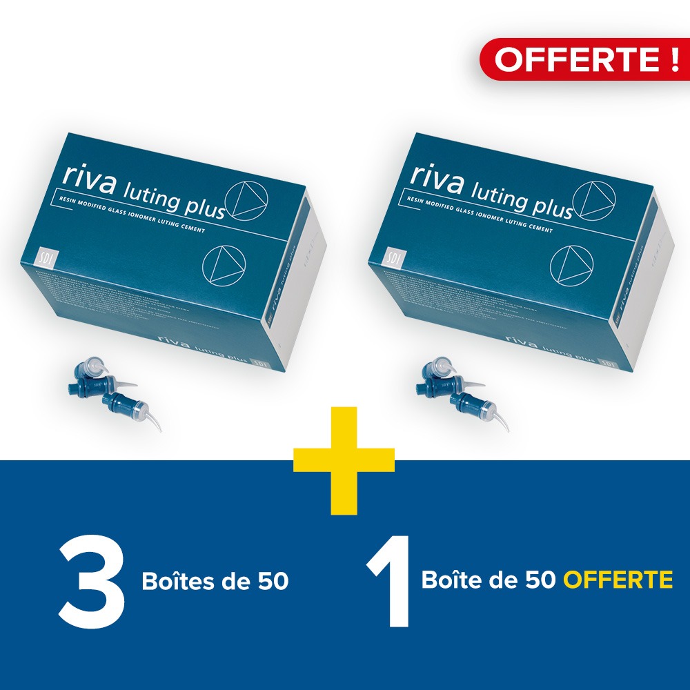 3 boîtes de 50 riva luting plus + 1 boîte offerte