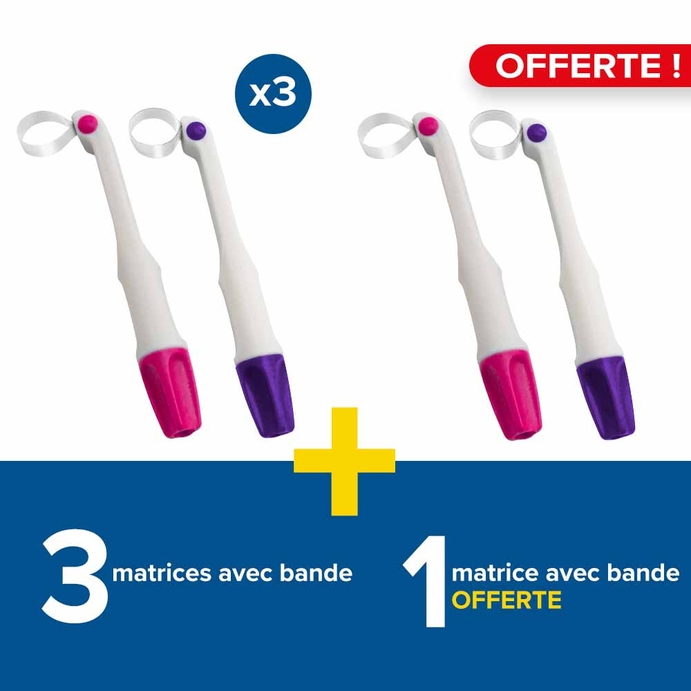 3 boîtes de 50 SafeMatrix Clear Contour + 1 boîte offerte