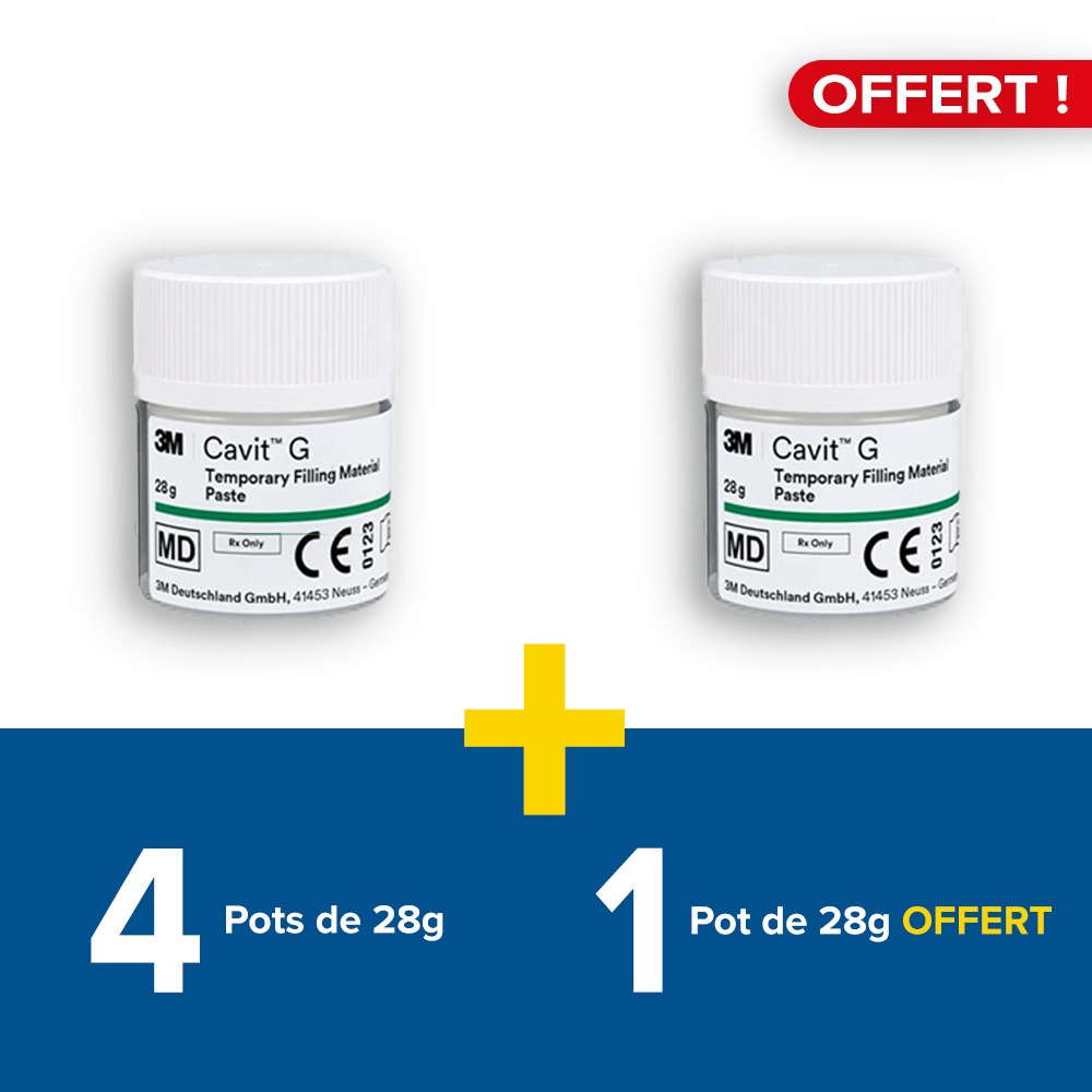 4 pot de 28g 3M Cavit Solventum + 1 pot offert