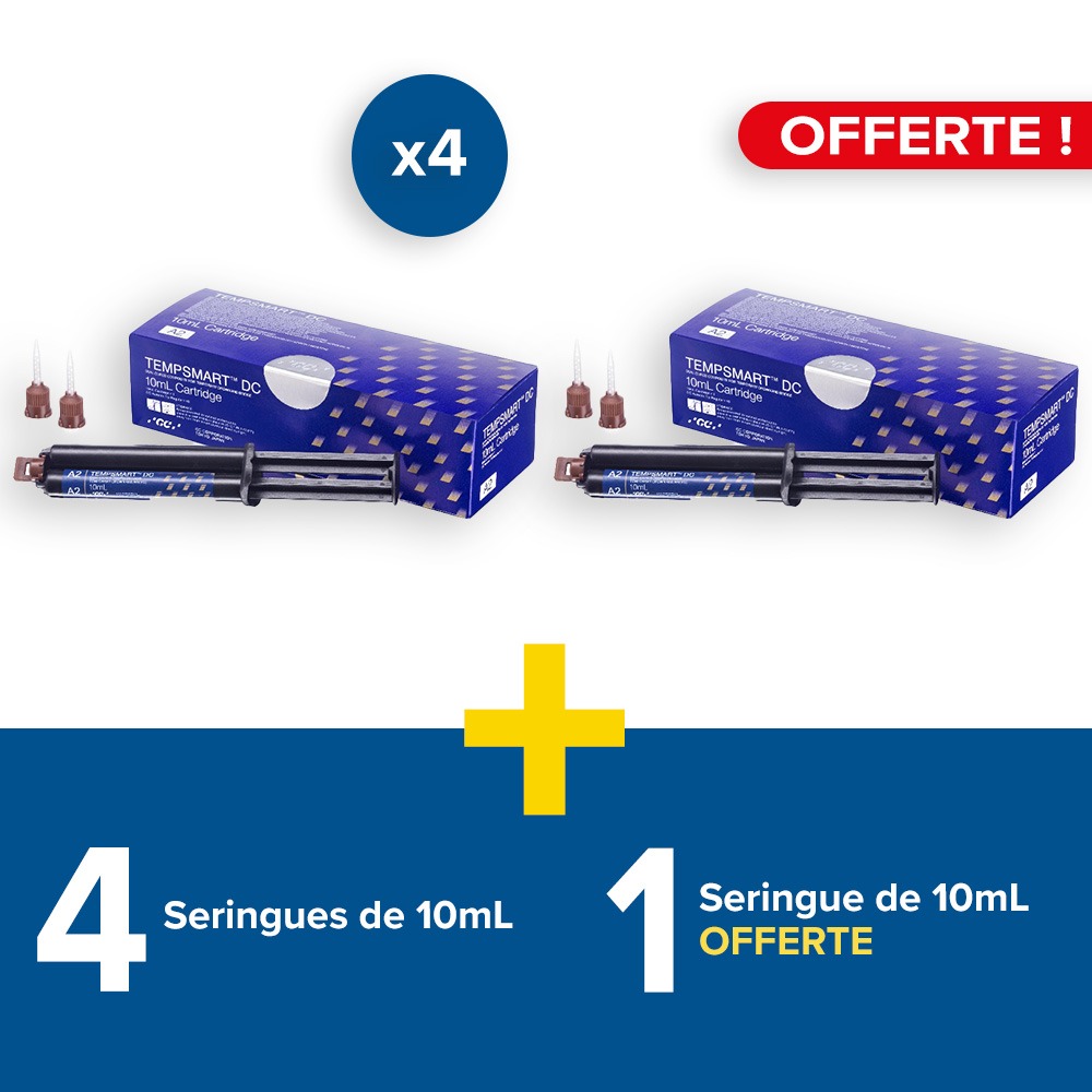 4 seringues de 10mL Tempsmart DC + 1 offerte
