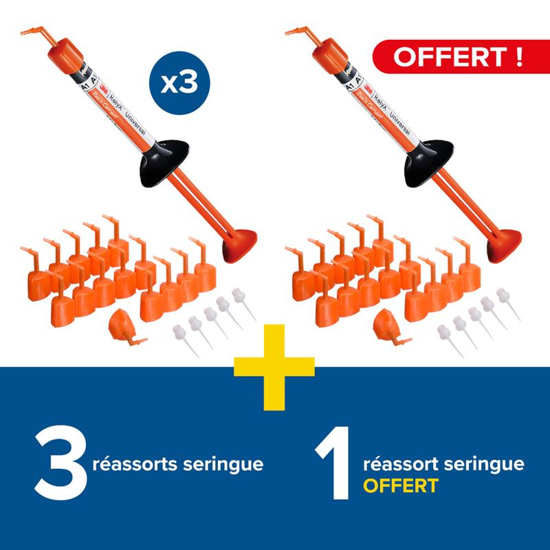 3 réassorts Solventum 3M Relyx Universal + 1 offert